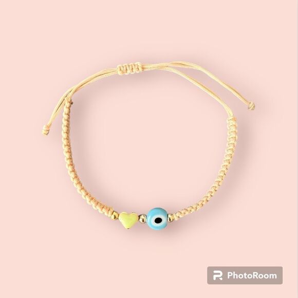Evil Eye Lucky Macramé Protection Good Luck Bracelet NEW - Picture 1 of 3
